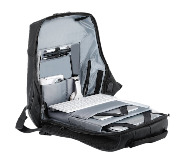 mochila antirrobo - naturalife interior
