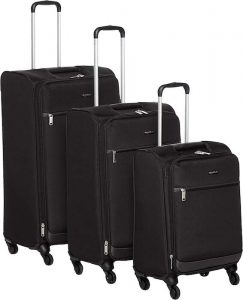 juego de maletas - amazonbasics blandas