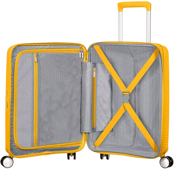 american tourister cabina-interior soundbox spinner