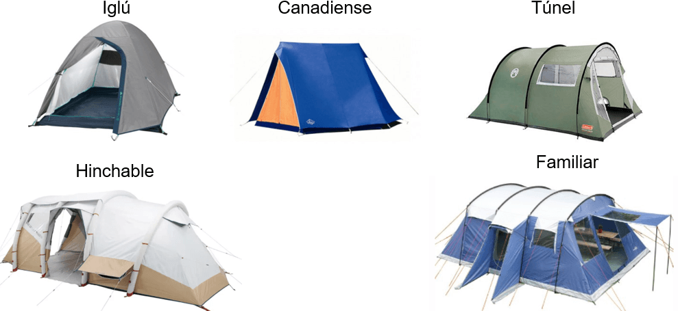 Tiendas de camapaña_modelos