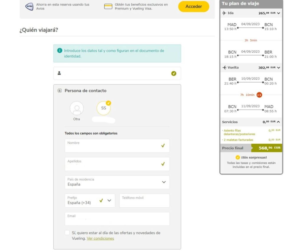 facturar-maleta-vueling-Paso2